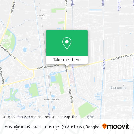 ท่ารถตู้เมเจอร์ รังสิต - นครปฐม (ม.ศิลปากร) map