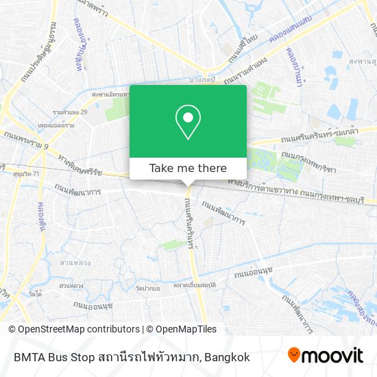 BMTA Bus Stop สถานีรถไฟหัวหมาก map