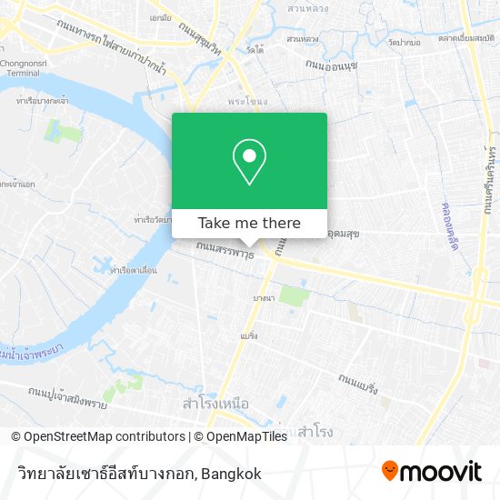 วิทยาลัยเซาธ์อีสท์บางกอก map