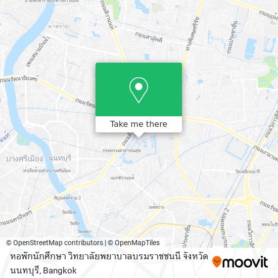 หอพักนักศึกษา วิทยาลัยพยาบาลบรมราชชนนี จังหวัดนนทบุรี map