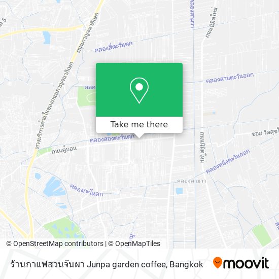ร้านกาแฟสวนจันผา Junpa garden coffee map