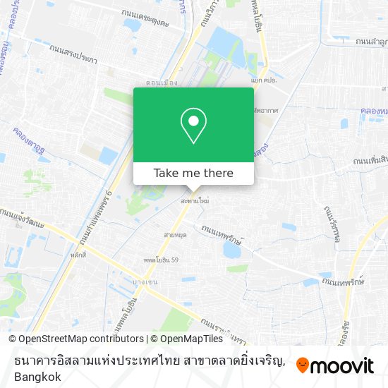 ธนาคารอิสลามแห่งประเทศไทย สาขาตลาดยิ่งเจริญ map