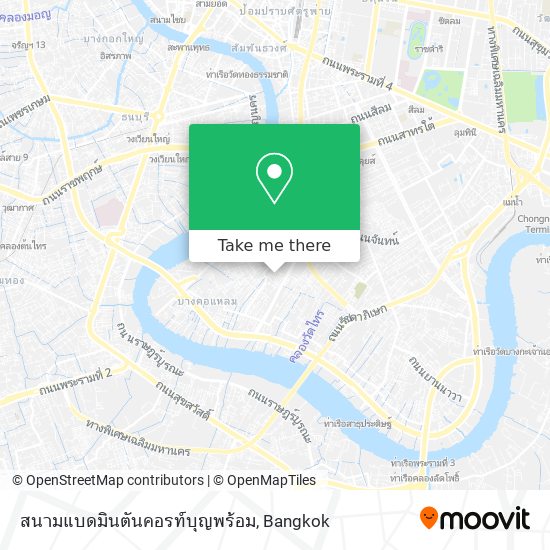 สนามแบดมินตันคอรท์บุญพร้อม map