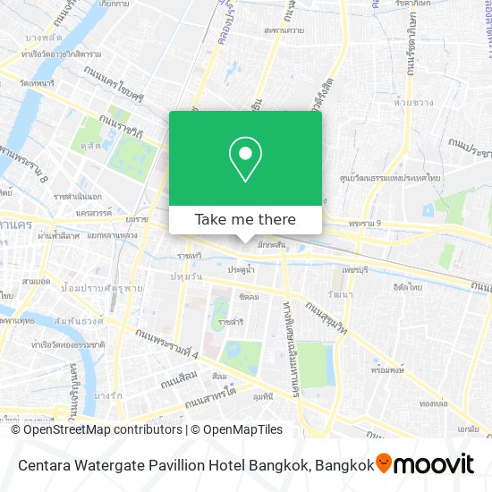 Centara Watergate Pavillion Hotel Bangkok map