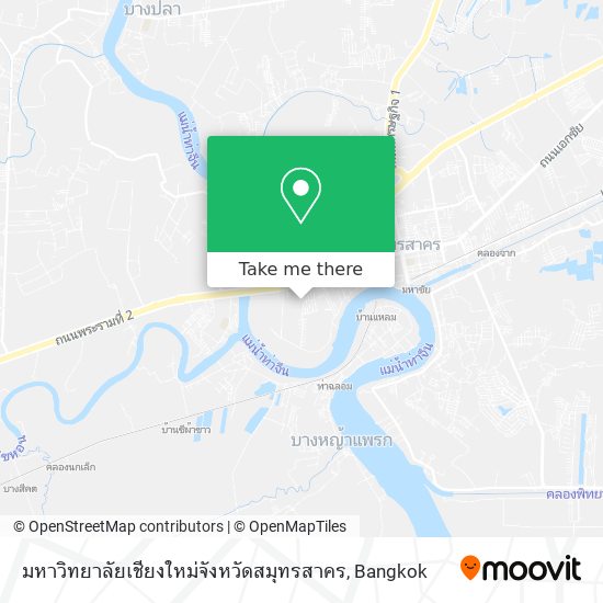 มหาวิทยาลัยเชียงใหม่จังหวัดสมุทรสาคร map