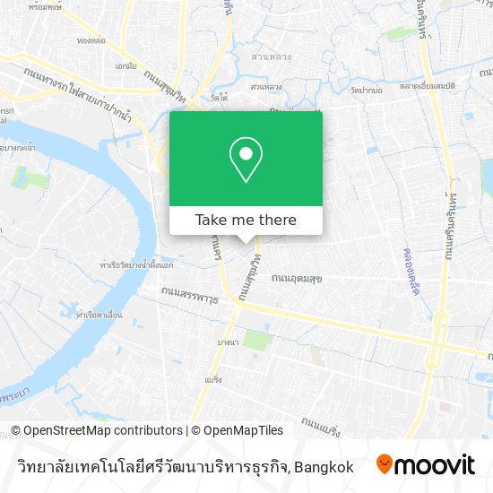 วิทยาลัยเทคโนโลยีศรีวัฒนาบริหารธุรกิจ map