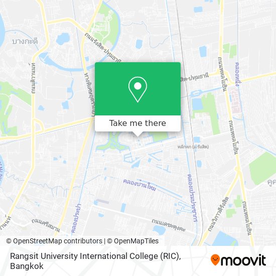 Rangsit University International College (RIC) map