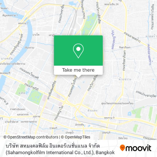 บริษัท สหมงคลฟิล์ม อินเตอร์เนชั่นแนล จำกัด (Sahamongkolfilm International Co., Ltd.) map