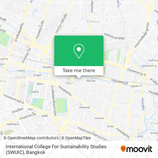 International College For Sustainability Studies (SWUIC) map