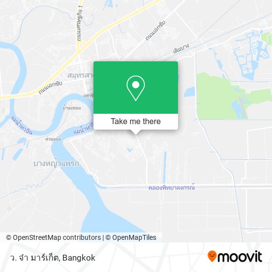 ว. จ๋า มาร์เก็ต map