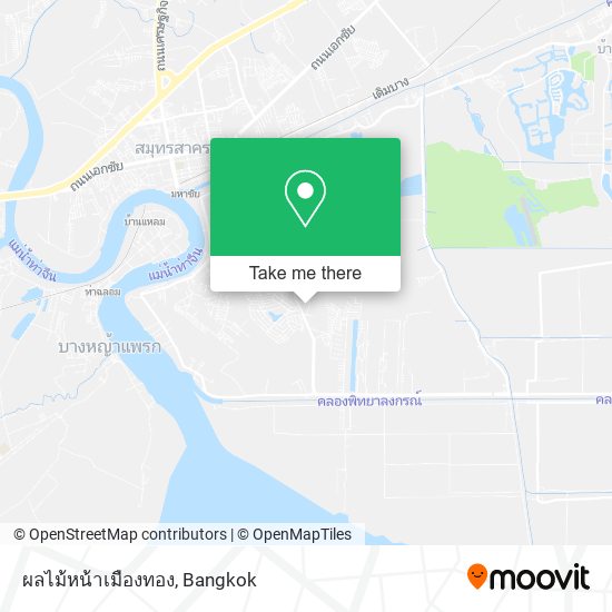 ผลไม้หน้าเมืองทอง map