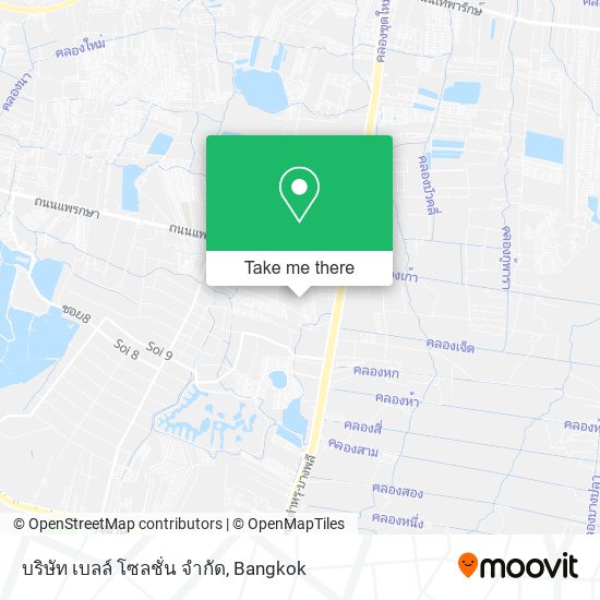 บริษัท เบลล์ โซลชั่น จํากัด map