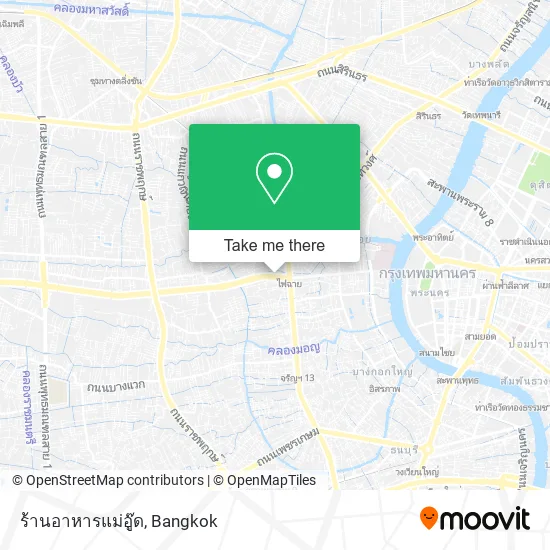 ร้านอาหารแม่อู๊ด map