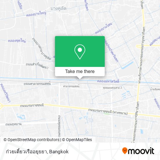 ก๋วยเตี๋ยวเรืออยุธยา map