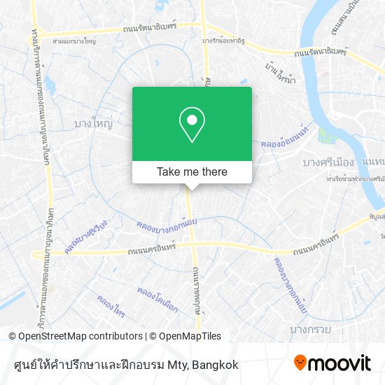 ศูนย์ให้คําปรึกษาและฝึกอบรม Mty map