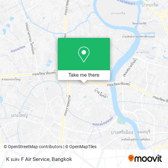 K และ F Air Service map