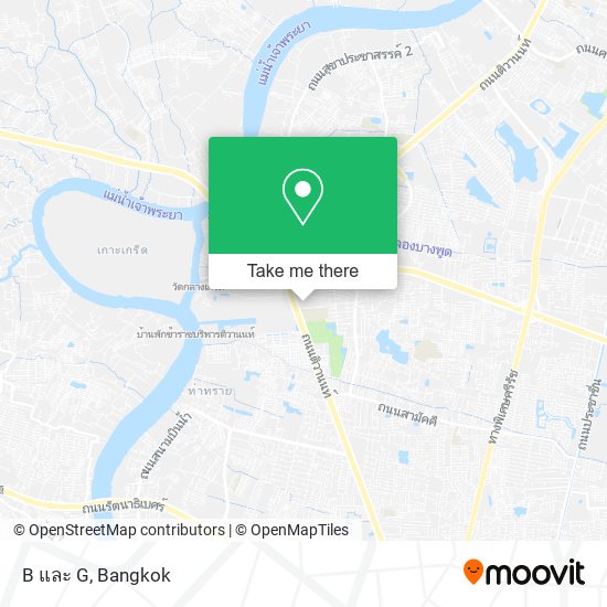 B และ G map