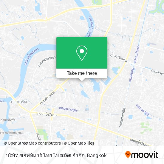 บริษัท ซอฟท์แวร์ ไทย โปรผลิต จํากัด map