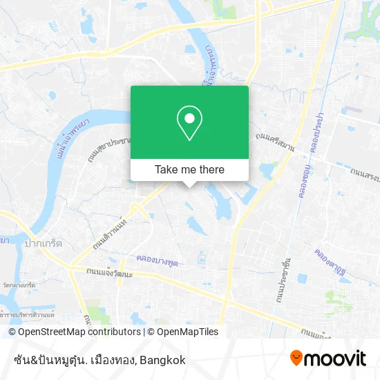 ซัน&ปันหมูตุ๋น. เมืองทอง map