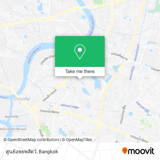 ศูนย์อพยพสัตว์ map