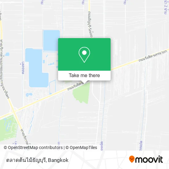 ตลาดต้นไม้ธัญบุรี map