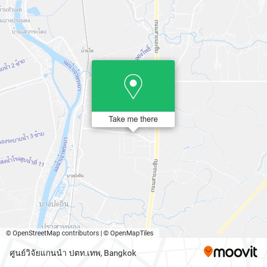 ศูนย์วิจัยแกนนํา ปตท.เทพ map