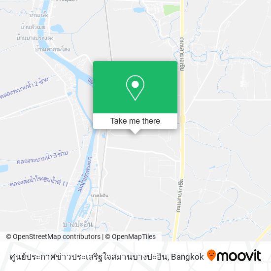 ศูนย์ประกาศข่าวประเสริฐใจสมานบางปะอิน map