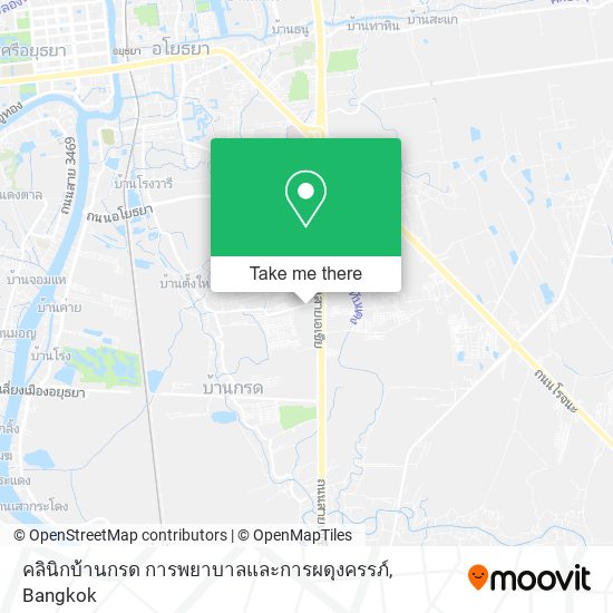 คลินิกบ้านกรด การพยาบาลและการผดุงครรภ์ map