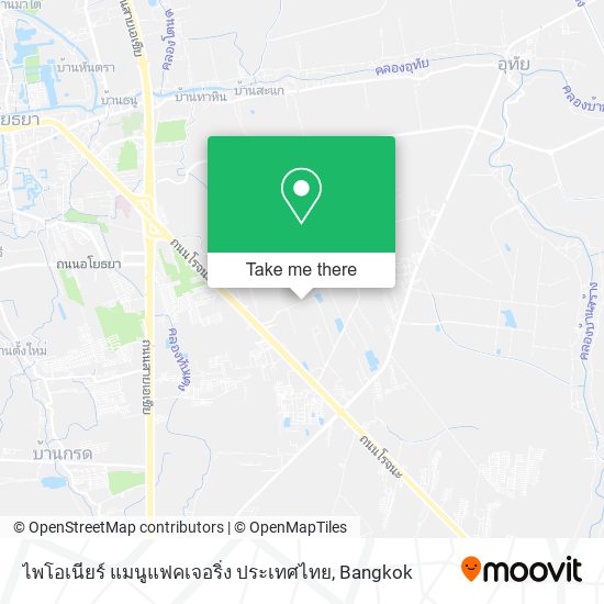 ไพโอเนียร์ แมนูแฟคเจอริ่ง ประเทศไทย map