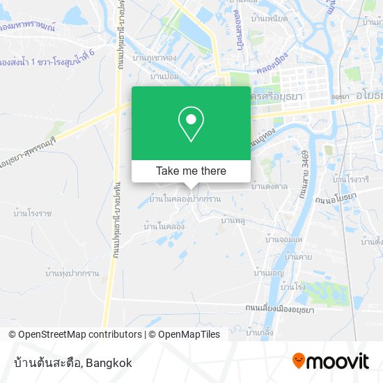 บ้านต้นสะตือ map