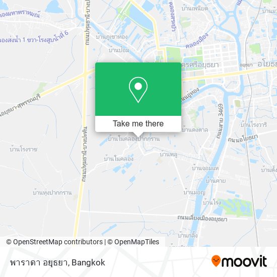 พาราดา อยุธยา map