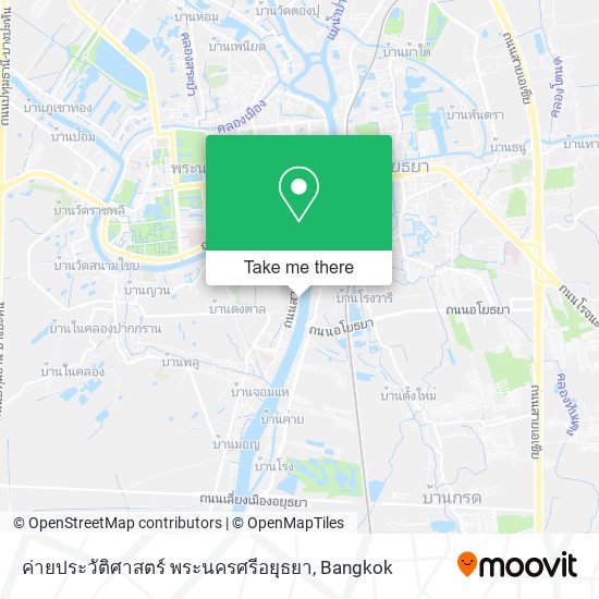 ค่ายประวัติศาสตร์ พระนครศรีอยุธยา map