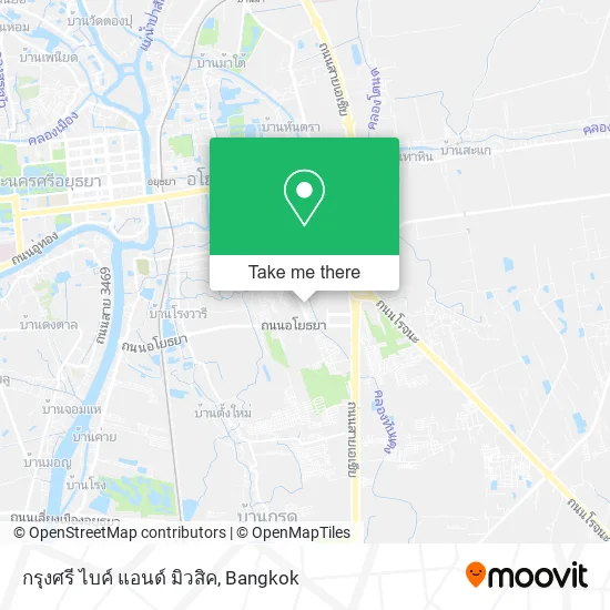 กรุงศรี ไบค์ แอนด์ มิวสิค map