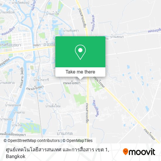 ศูนย์เทคโนโลยีสารสนเทศ และการสื่อสาร เขต 1 map