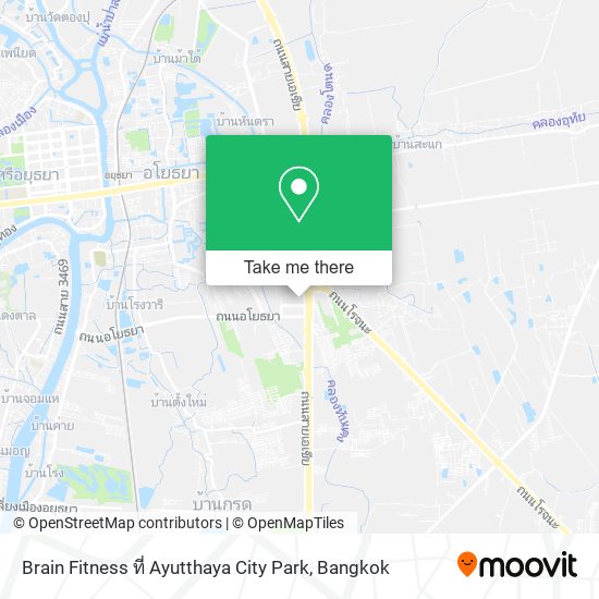 Brain Fitness ที่ Ayutthaya City Park map
