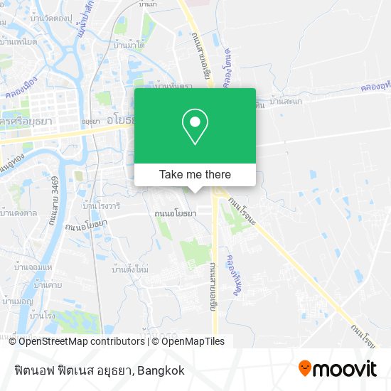 ฟิตนอฟ ฟิตเนส อยุธยา map