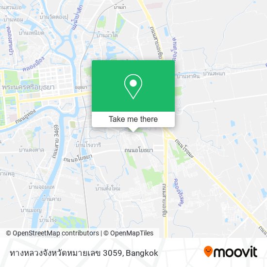 ทางหลวงจังหวัดหมายเลข 3059 map