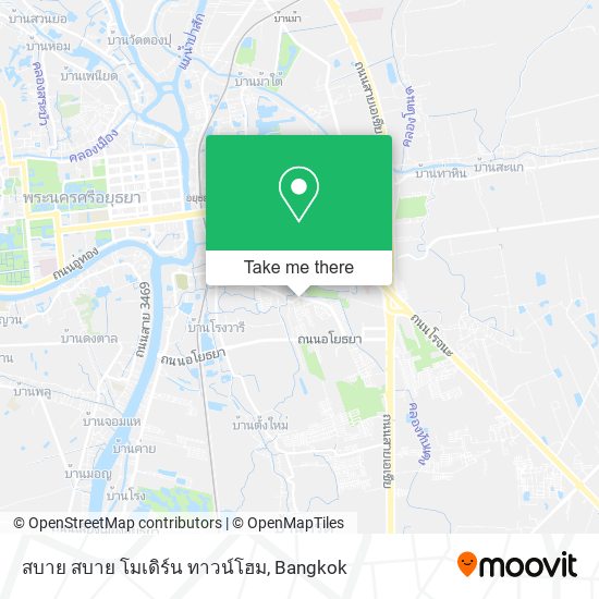 สบาย สบาย โมเดิร์น ทาวน์โฮม map