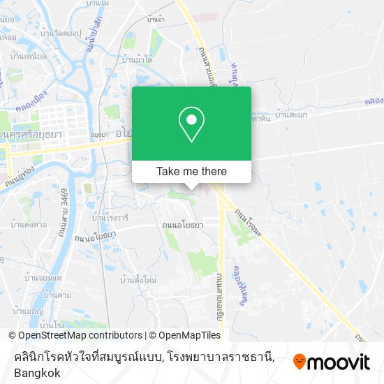 คลินิกโรคหัวใจที่สมบูรณ์แบบ, โรงพยาบาลราชธานี map