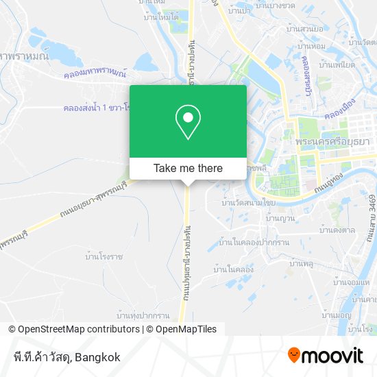 พี.ที.ค้าวัสดุ map