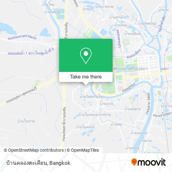 บ้านคลองตะเคียน map