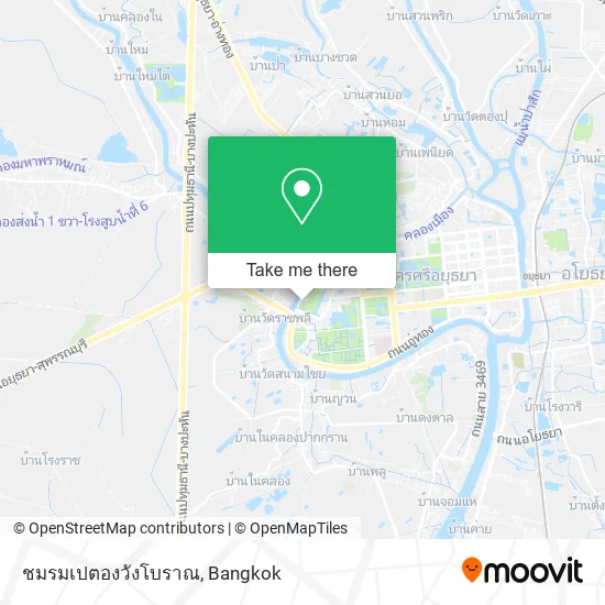 ชมรมเปตองวังโบราณ map