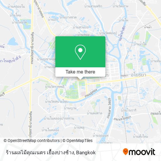 ร้านผลไม้คุณเนตร เยื้องปางช้าง map