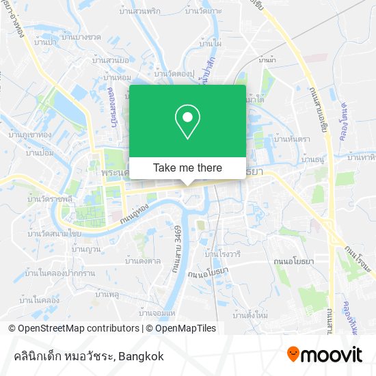 คลินิกเด็ก หมอวัชระ map