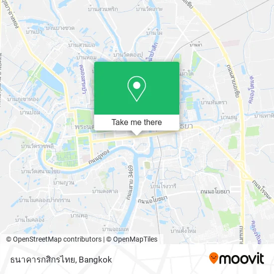 ธนาคารกสิกรไทย map