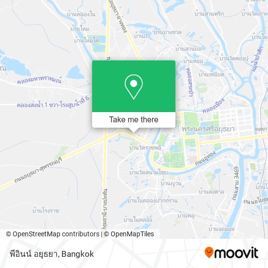 พีอินน์ อยุธยา map
