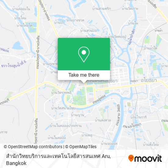 สํานักวิทยบริการและเทคโนโลยีสารสนเทศ Aru map