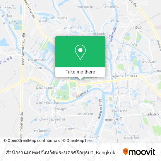 สํานักงานเกษตรจังหวัดพระนครศรีอยุธยา map