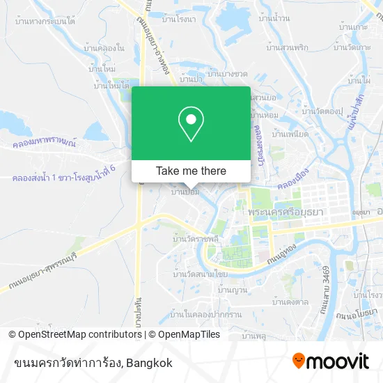 ขนมครกวัดท่าการ้อง map