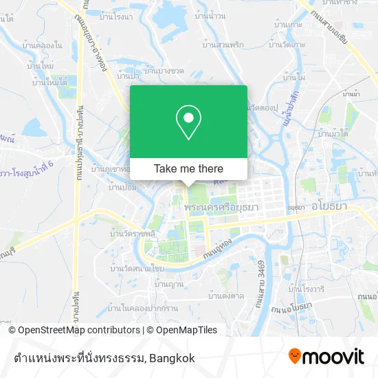 ตําแหน่งพระที่นั่งทรงธรรม map